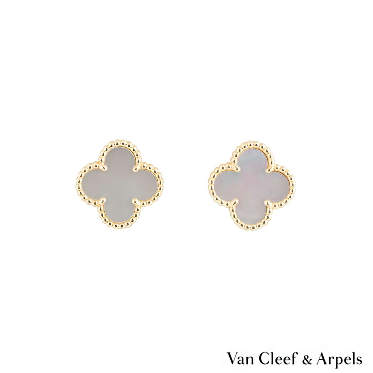 van cleef & arpels alhambra earrings